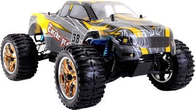 Amewi Torche Pro Brushless 1:10 RC Modellauto Elektro Monstertruck Allradantrieb (4WD) RtR 2,4 GHz Inkl. Akku und Ladege