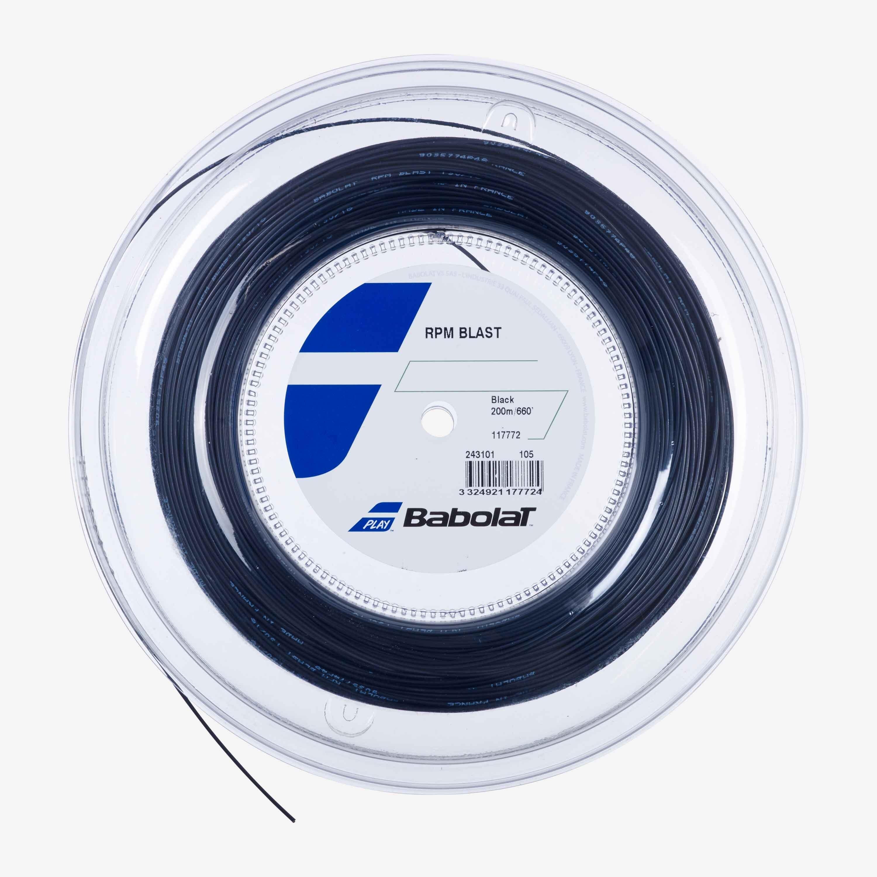 BABOLAT Bobina cordaje de tenis Babolat Monofilamento RPM Blast 1,25 mm Negro 200 m