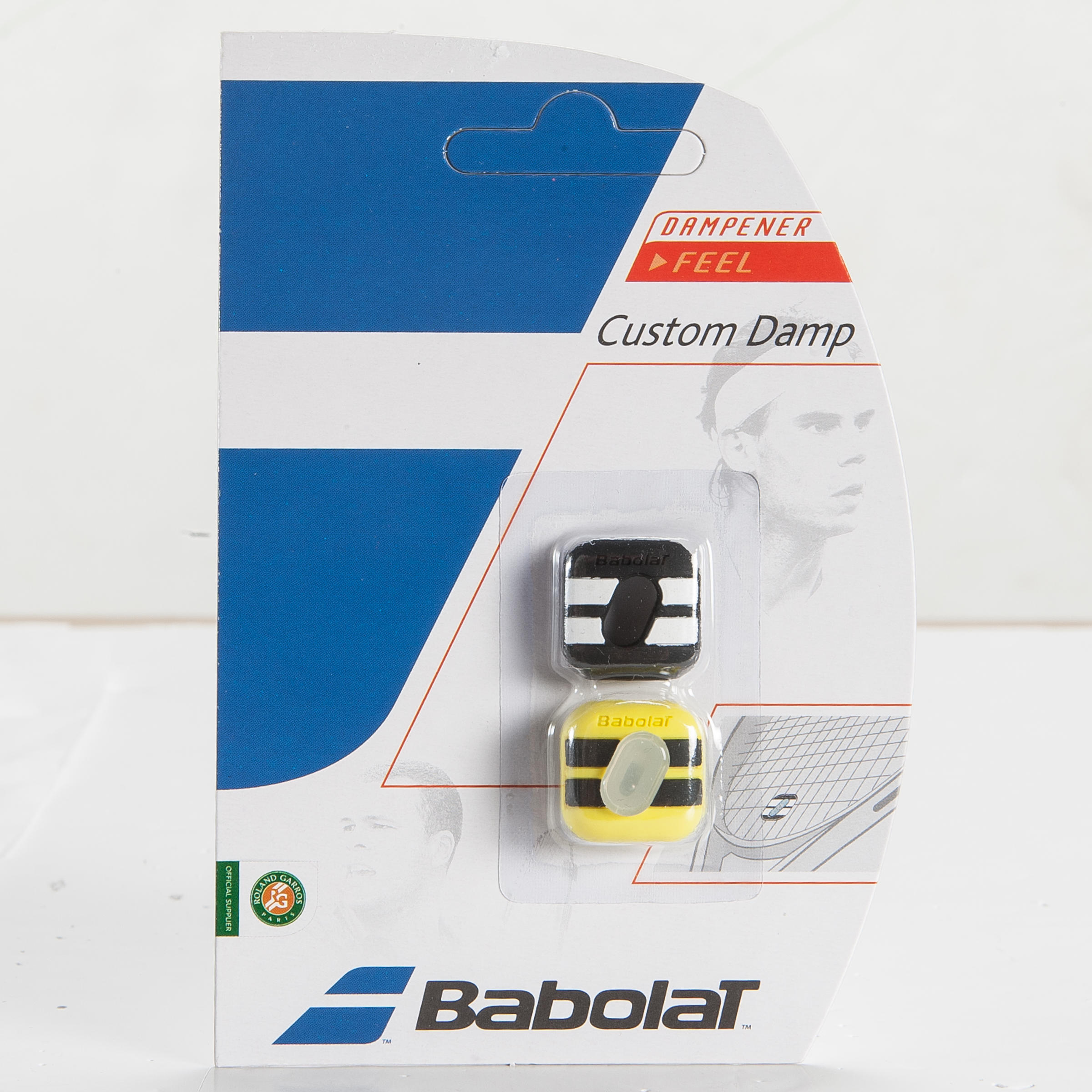 NO BRAND ANTIVIBRADOR DE TENIS BABOLAT CUSTOM DAMP AERO NEGRO Y AMARILLO