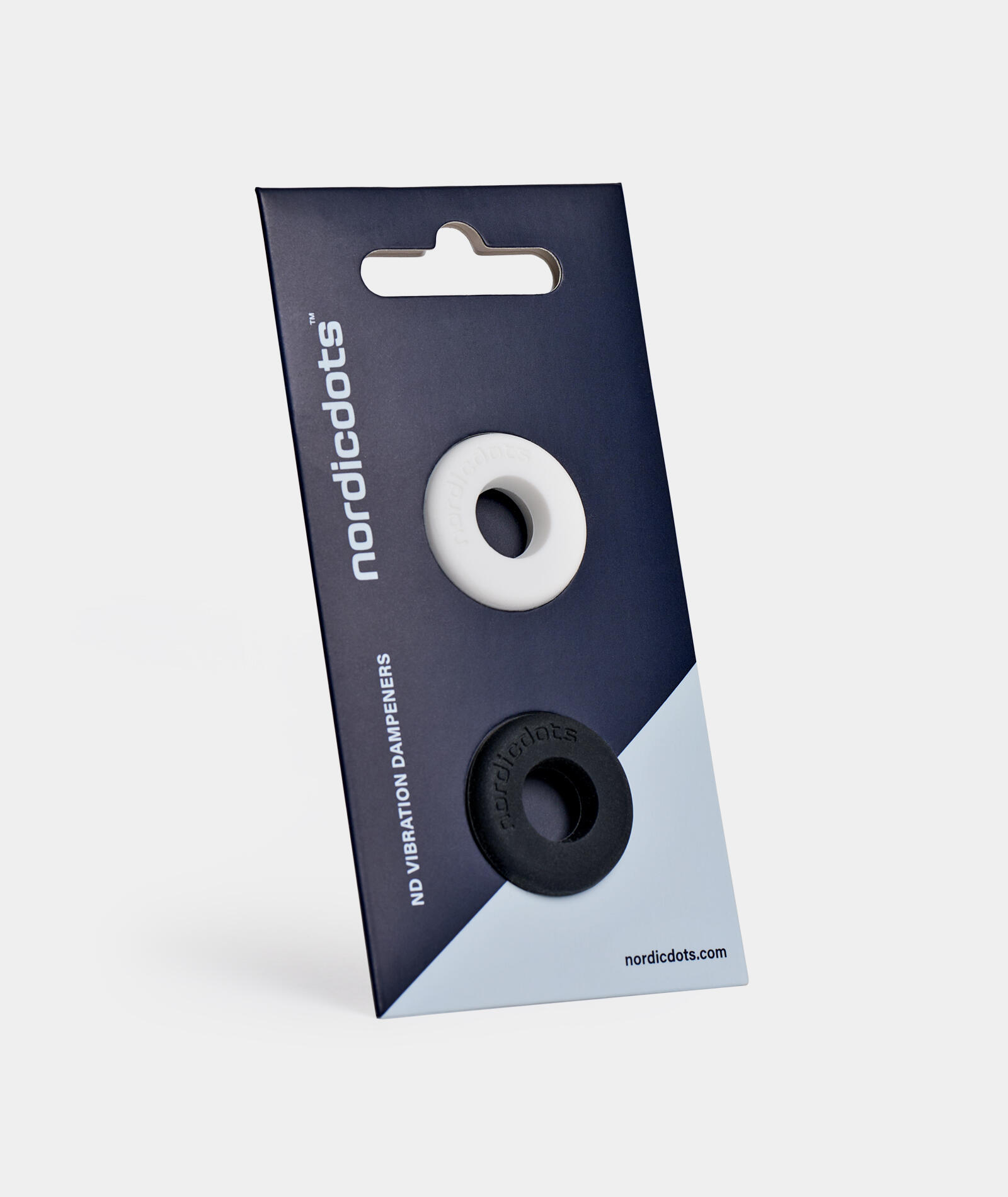 NORDICDOTS Amortiguador de Vibraciones para Raqueta de Tenis Blanco/Negro