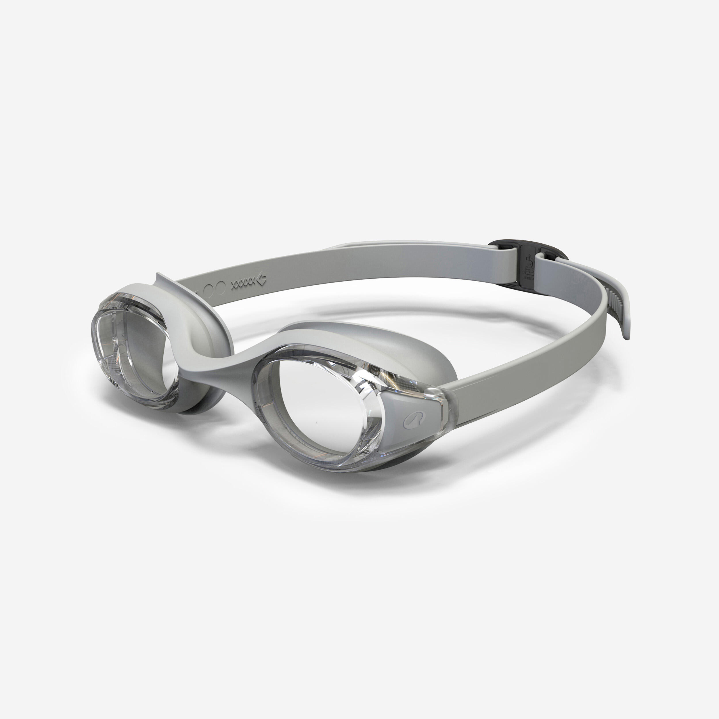 DECATHLON Gafas Natación Ready Gris Cristales Claros Talla Única