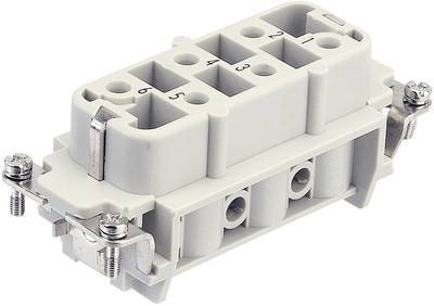 HARTING 09310062711 Buchseneinsatz Han® HsB 6 + PE Schrauben 1 St.