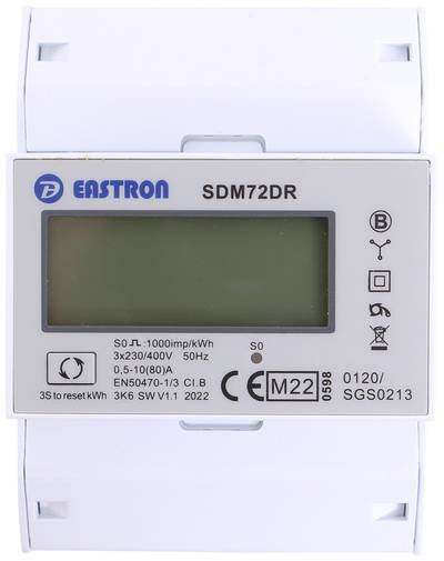 Counttec SDM72DR Drehstromzähler digital 80 A MID-konform: Ja 1 St.