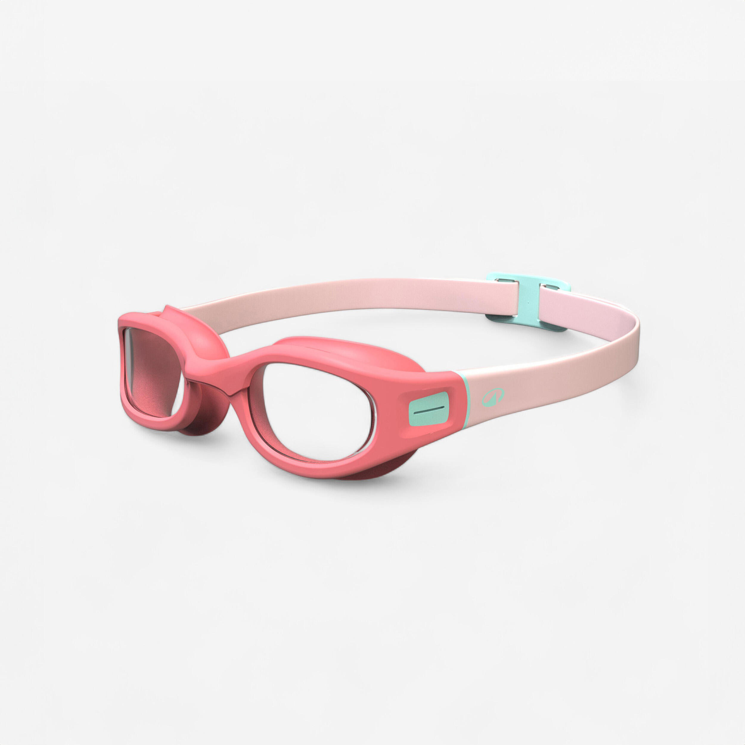 DECATHLON Gafas natación niños Soft Rosa Turquesa Cristales Claros