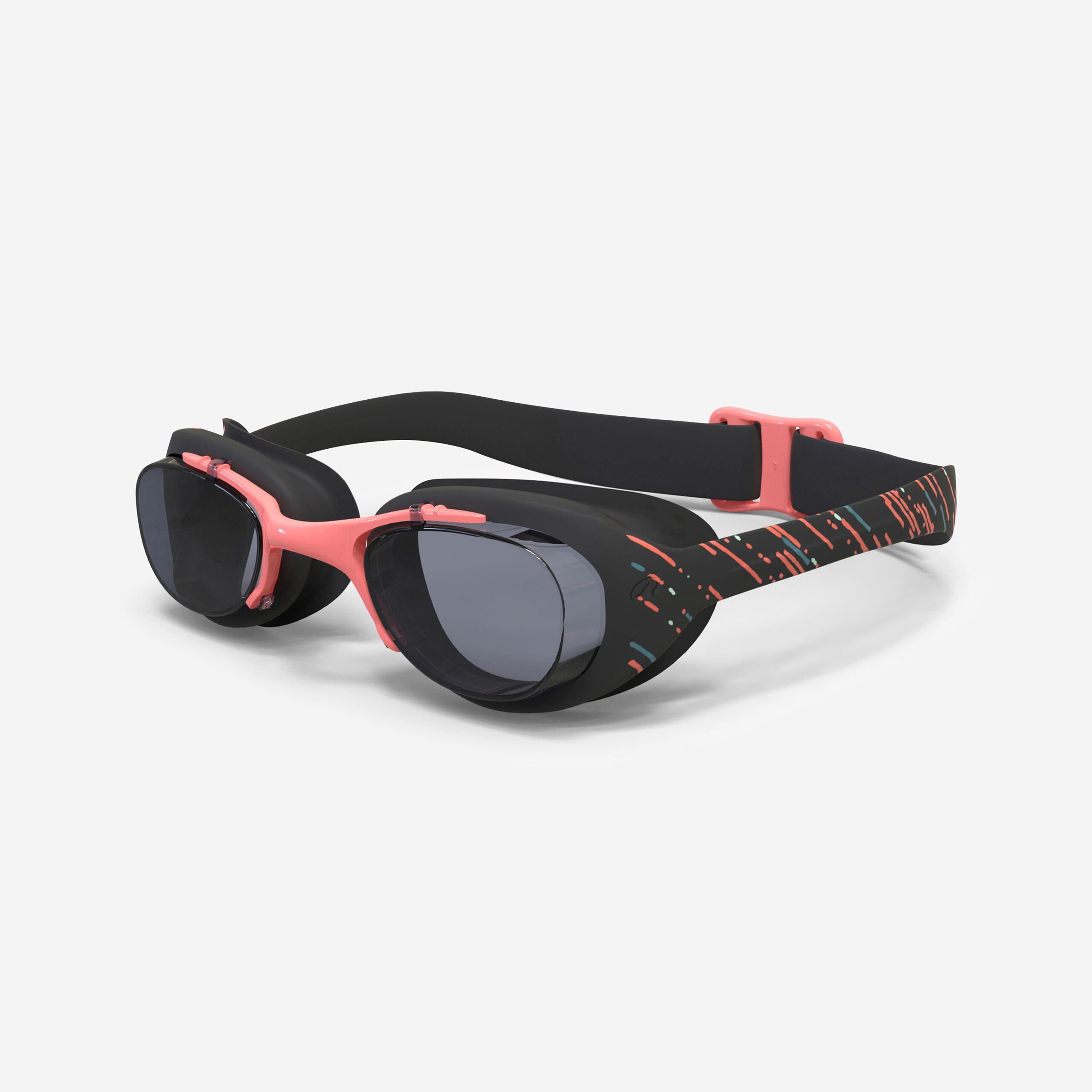 DECATHLON Gafas Natación Xbase Negro Naranja Cristales Tintados Talla L