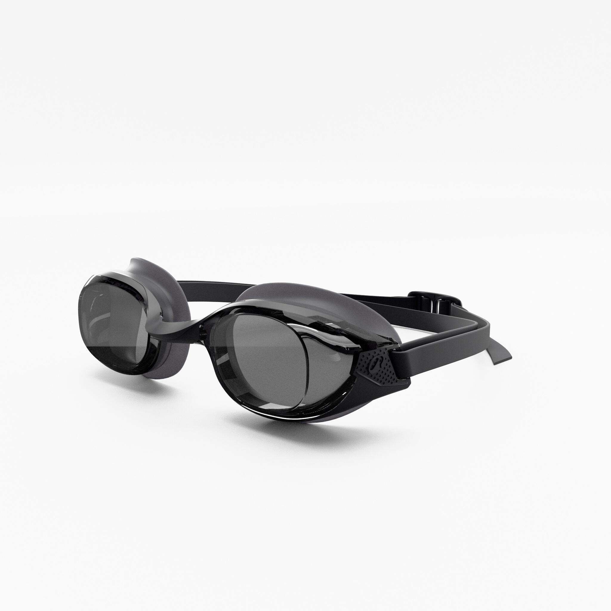 DECATHLON Gafas natación antivaho Bfit Cristales Ahumados Negro Talla Única