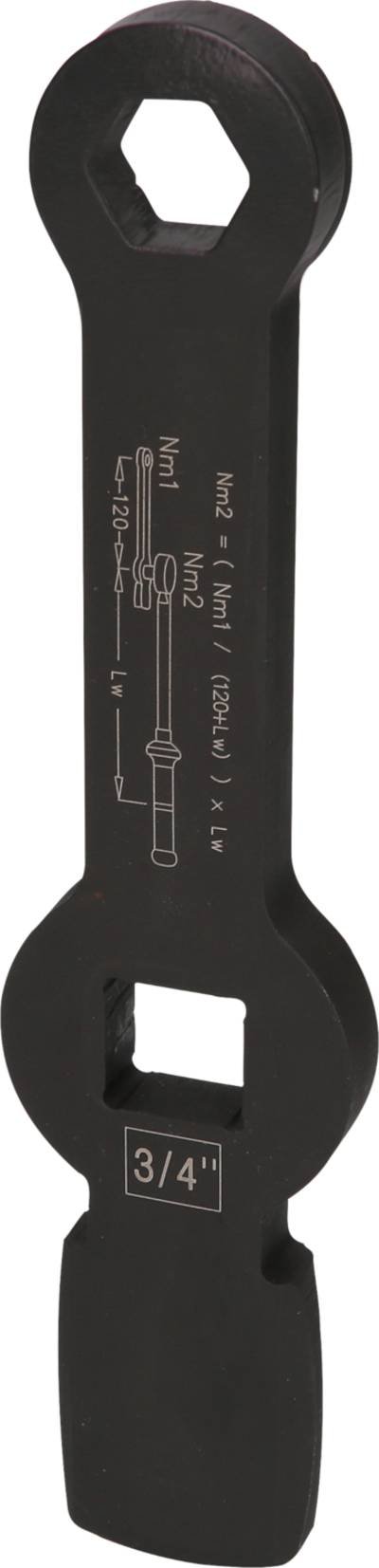 KS Tools 517.0925 3/4" Schlag-Sechskant-Schlüssel mit 2 Schlagflächen, 24 mm