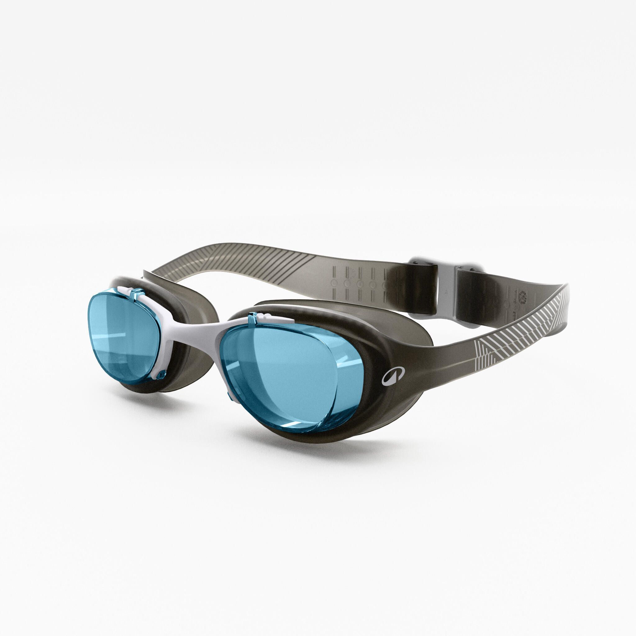 DECATHLON Gafas Natación Xbase Negro-Blanco Cristales Tintados Talla L