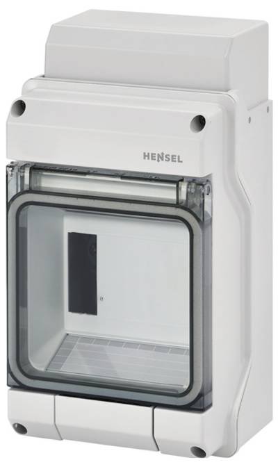 Hensel 6100056 KV 9104 Kleinverteiler Aufputz Anzahl Teilungen = 4.5 Anzahl Reihen = 1 Inhalt 1 St.