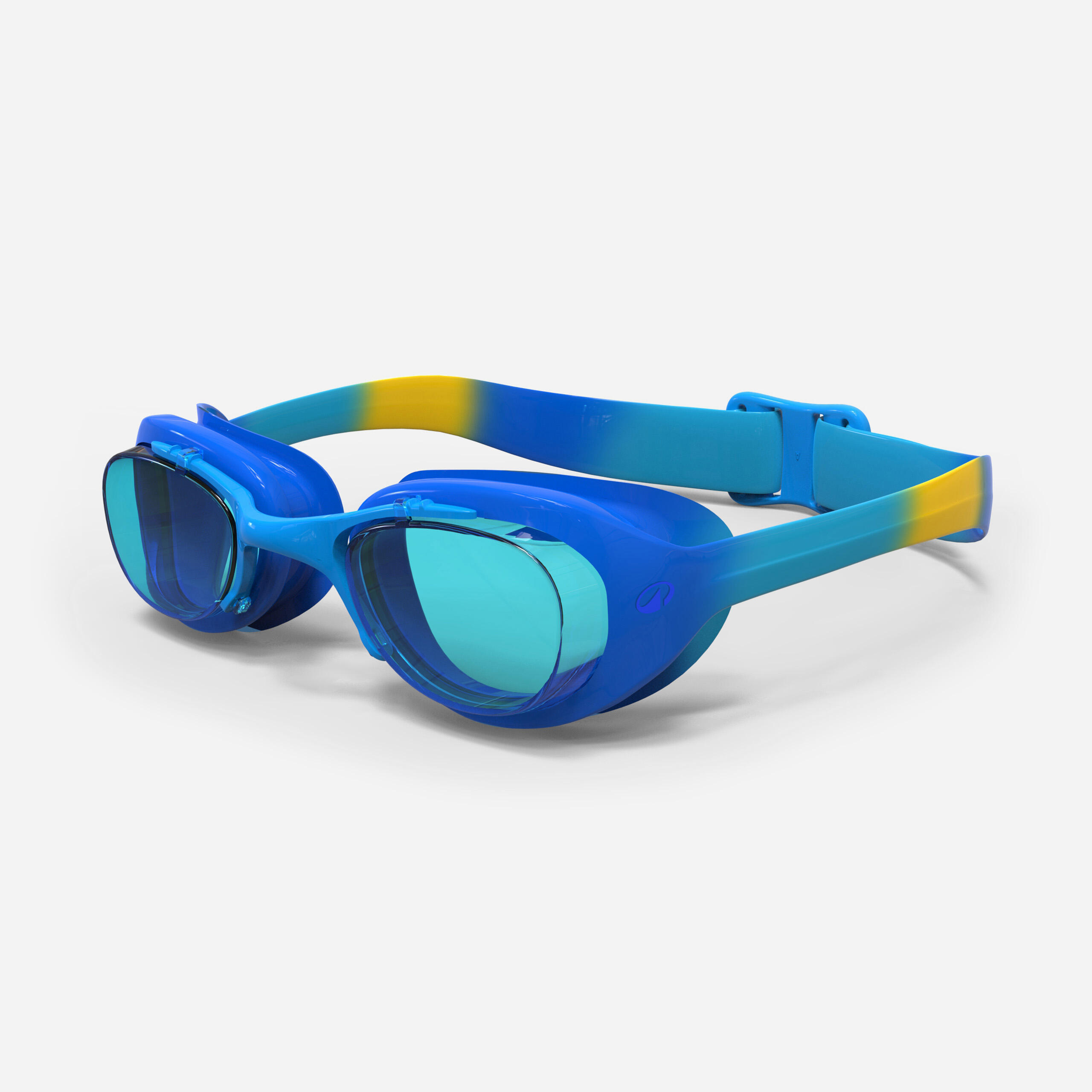 DECATHLON Gafas Natación Xbase Niños Azul-Amarillo Cristales Tintados Azul