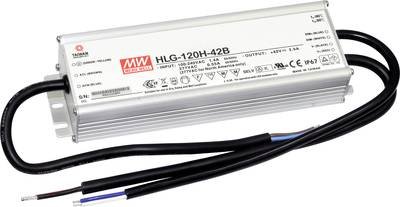 MEAN WELL HLG-120H-24B LED-Treiber, LED-Trafo Konstantspannung, Konstantstrom 120 W 5 A 12 - 24 V/DC dimmbar, PFC-Schalt
