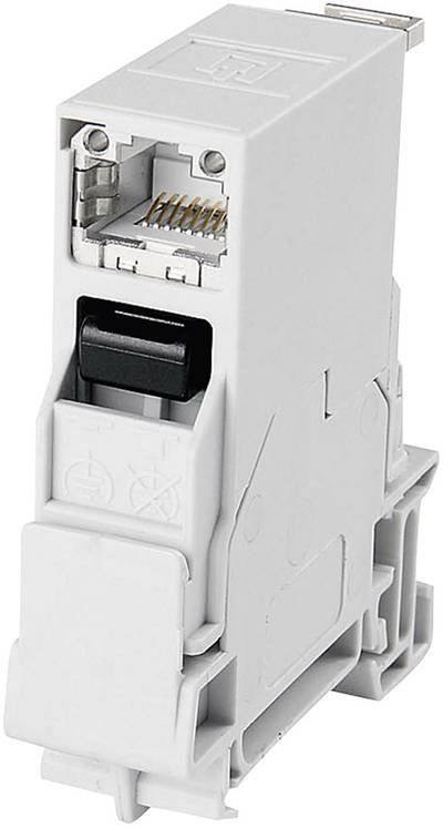 Telegärtner 100007436 Telegärtner 100007436 Telegärtner 100007436 Tragschienen-Verbinder RJ45 100007436 Buchse, Einbau P