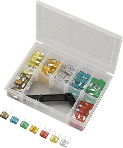 TRU COMPONENTS Y101-70TS Mini Flachsicherung 5 A, 7.5 A, 10 A, 15 A, 20 A, 25 A, 30 A 71 St.