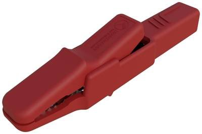 Hirschmann Test & Measurement AK 2 B rt Sicherheits-Abgreifklemme Steckanschluss 4 mm CAT II 300 V Rot