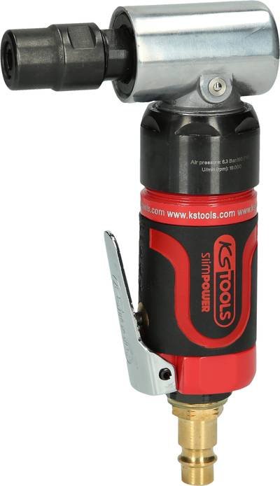 KS Tools 515.5535 KS Tools 515.5535 SlimPOWER Mini-Druckluft-Winkelstabschleifer, 19.000 U/min