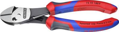 Knipex TwinForce 73 72 180 F Werkstatt Kraft-Seitenschneider mit Facette 180 mm
