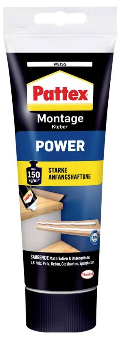 Pattex Power Montagekleber Herstellerfarbe Weiß PXP25 250 g