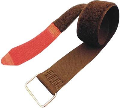 FASTECH® F101-25-240M Klettband mit Gurt Haft- und Flauschteil (L x B) 240 mm x 25 mm Schwarz, Rot 1 St.