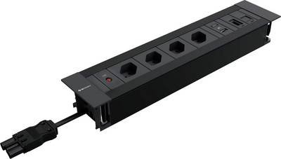 Max Hauri 174020 Steckdosenleiste Schwarz, Anthrazit CH-Stecker 1 St.