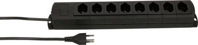 Max Hauri 136345 Steckdosenleiste ohne Schalter Schwarz CH-Stecker 1 St.