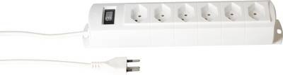 Max Hauri 136333 Steckdosenleiste mit Schalter Weiß CH-Stecker 1 St.