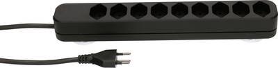 Max Hauri 127294 Steckdosenleiste ohne Schalter Schwarz CH-Stecker 1 St.