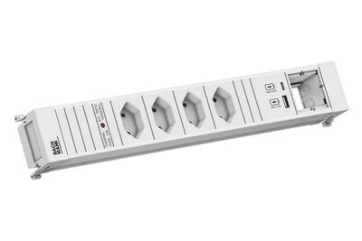 BACHMANN POWER FRAME 4xCH 0° 1xCM 1xUSB A/C 22W 0,2m GST18