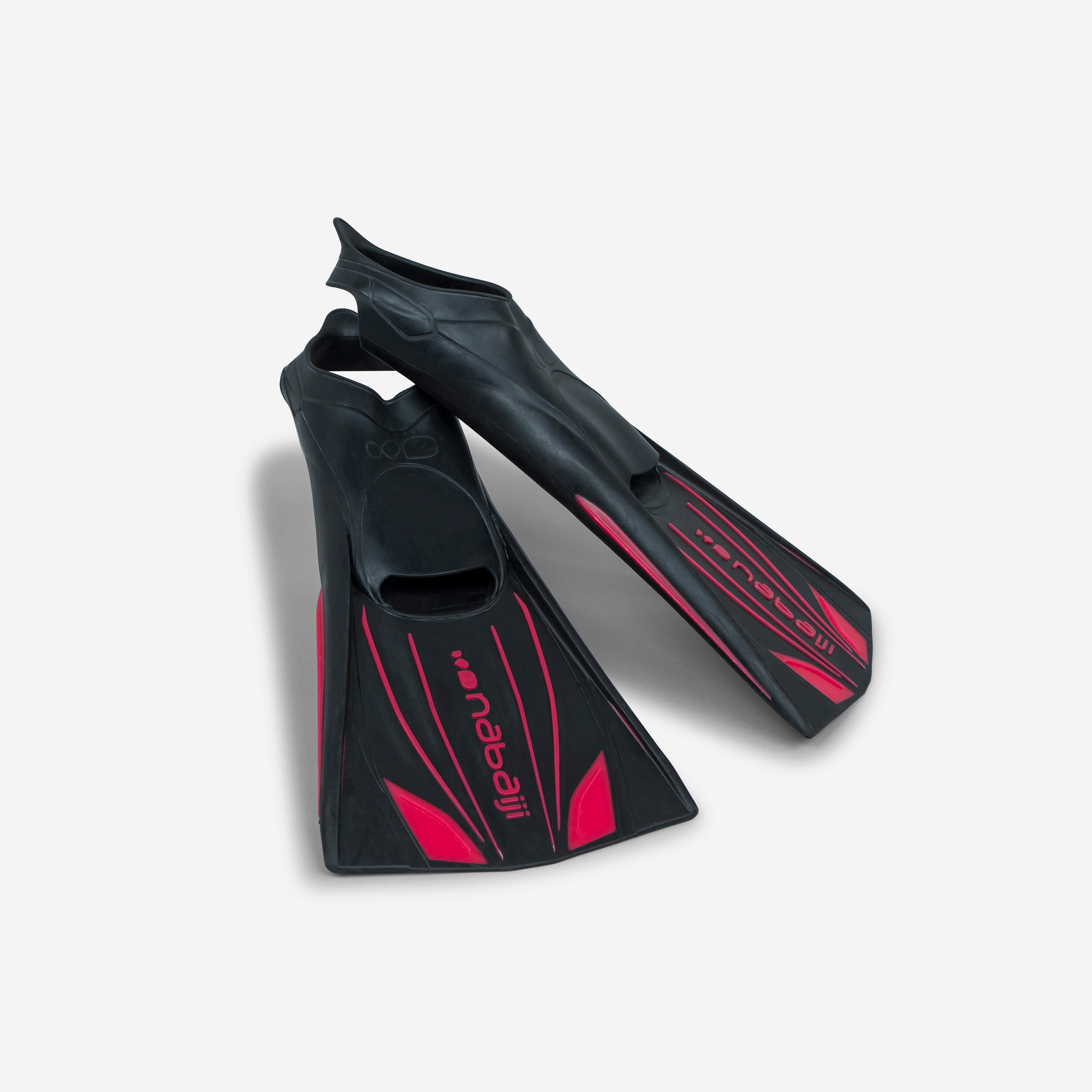 NABAIJI Aletas Natación Topfin Negro-Rojo