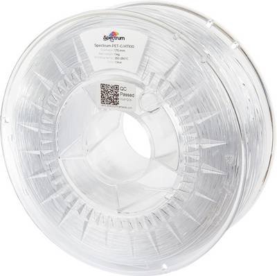 Spectrum Filaments 80413 PET-G HT100 Filament PETG hitzebeständig, chemisch beständig 1.75 mm 1000 g Klar, Transparent 1