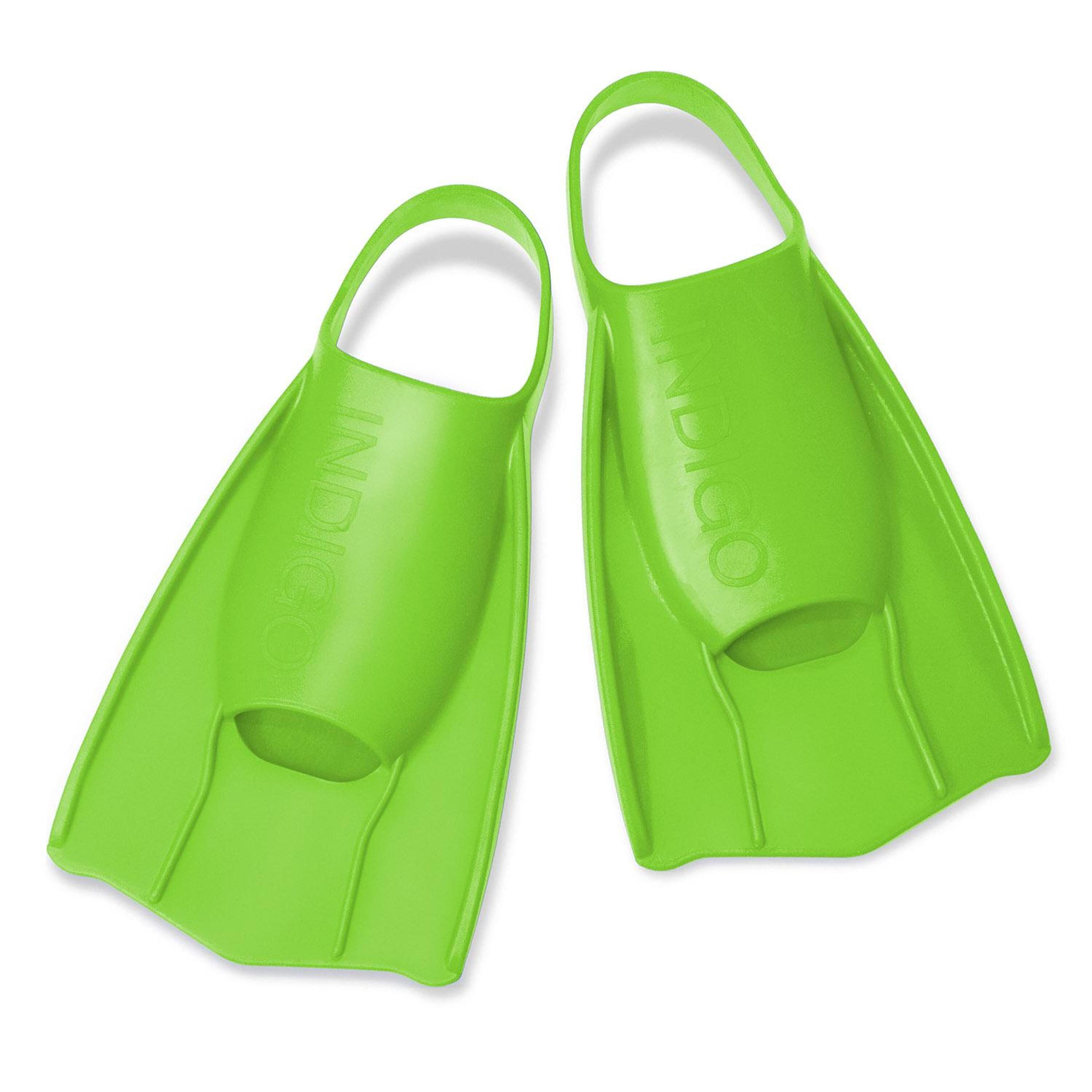 INDIGO SPORTS Aletas de Natación INDIGO de Talón Abierto para Entrenamiento Piscina y Snorkel