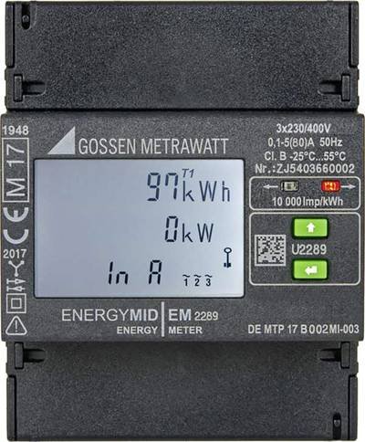 Gossen Metrawatt EM2289 ModbusRTU U2289-V018 Drehstromzähler digital MID-konform: Ja 1 St.