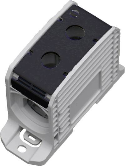 HoraeTec 087910-4-3 Reihenklemme PA Lichtgrau (RAL 7035), Schwarz 1polig 420 A, 340 A 600 V Leiter-Typ = L