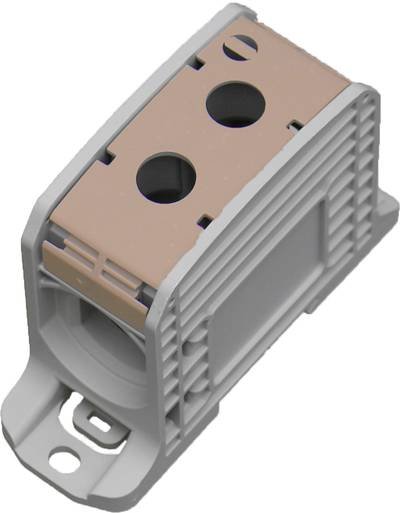 HoraeTec 087810-3-3 Reihenklemme PA Lichtgrau (RAL 7035), Braun 1polig 310 A, 250 A 600 V Leiter-Typ = L