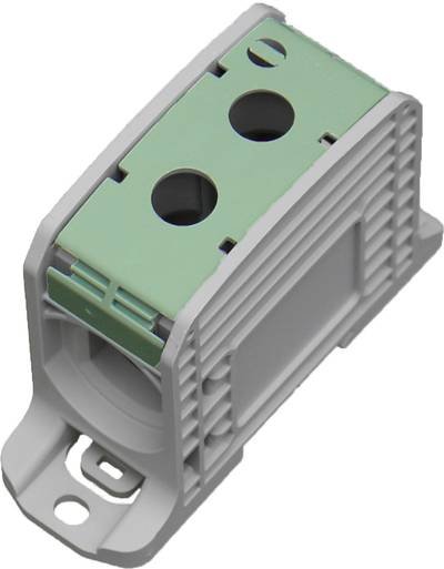 HoraeTec 087810-2-3 Reihenklemme PA Lichtgrau (RAL 7035), Gelb, Grün 1polig 310 A, 250 A 600 V Leiter-Typ = PE