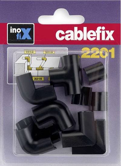 cablefix 3210_schwarz Kabelkanal Stoß-Stellenverbindung 10 St. Schwarz