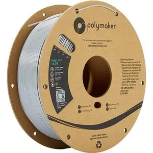 Polymaker PB01003 PolyLite Filament PETG hitzebeständig, hohe Zugfestigkeit 1.75 mm 1000 g Grau 1 St.