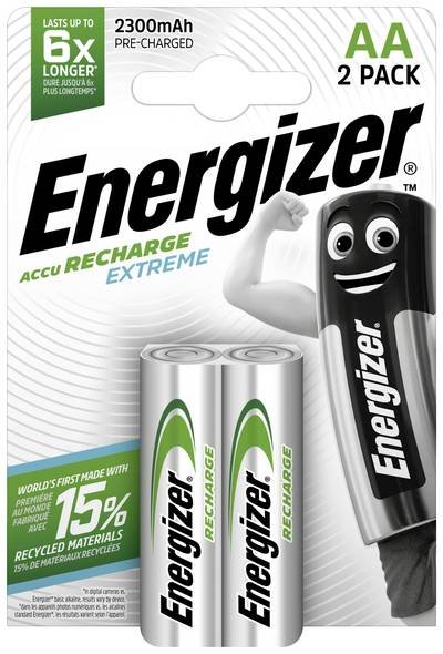 Energizer Extreme NiMH Mignon-Akkus 2300 mAh, 2er