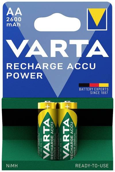 Varta RECH.AC.Power AA2600mAh BLI2 Mignon (AA)-Akku NiMH 2600 mAh 1.2 V 2 St.