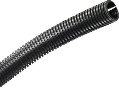TRU COMPONENTS 1593174 TC-CRR24P203 Wellrohr Schwarz 24.30 mm Meterware