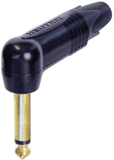 Neutrik NP2RX-B Klinken-Steckverbinder 6.35 mm Stecker, gewinkelt Polzahl: 2 Mono Schwarz 1 St.