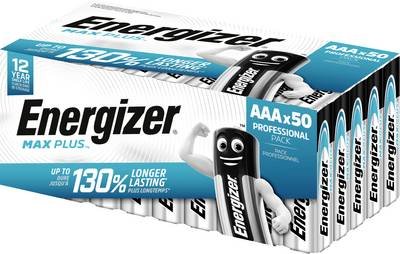 Energizer Max Plus Micro (AAA)-Batterie Alkali-Mangan 1.5 V 50 St.