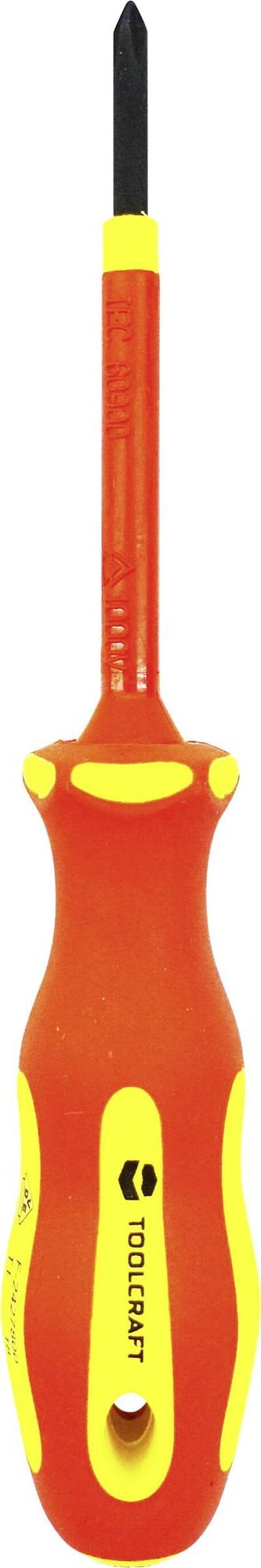 TOOLCRAFT PH0 TO-5345748 VDE, Elektronik- u. Feinmechanik, Werkstatt Kreuzschlitz-Schraubendreher PH 0 Klingenlänge: 60
