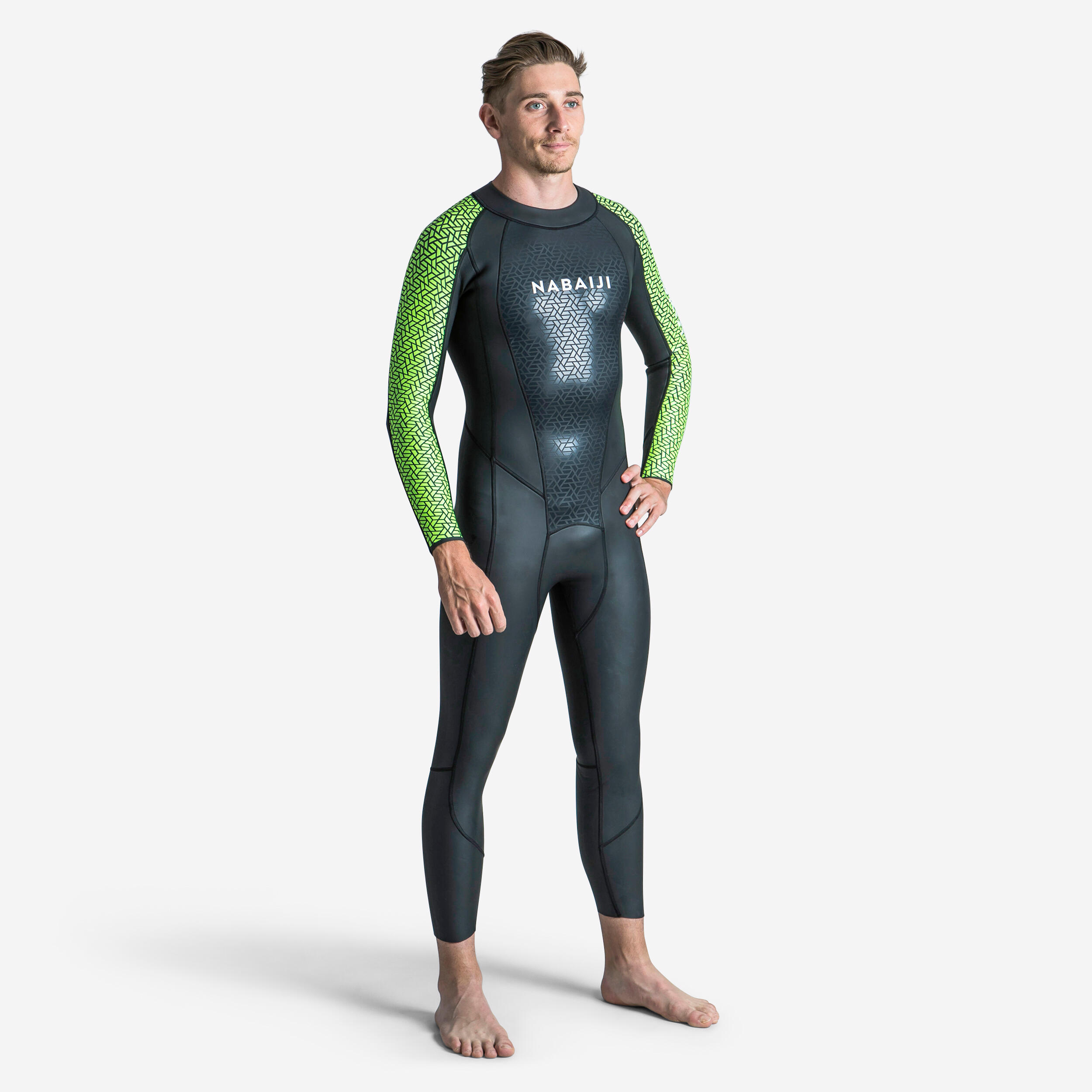 DECATHLON Neopreno Hombre aguas abiertas temp. templada 2/2 mm Nabaiji OWS 500