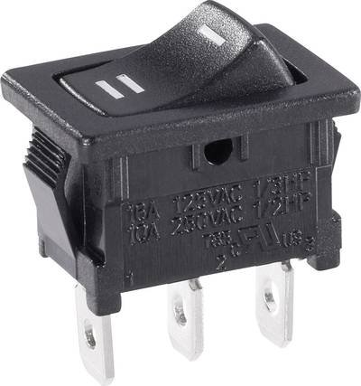 TRU COMPONENTS 1587512 Wippschalter TC-R13-66C-02 250 V/AC 6 A 1 x Ein/Ein rastend 1 St.