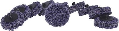 KS Tools 515.5086 Ersatz-Schleifpads, Ø50mm, Strip Rad lila, 10er Pack