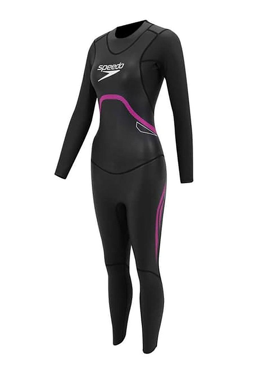 SPEEDO Traje de neopreno Speedo Proton TSWM Fullsuit para mujer, negro/rojo, talla M