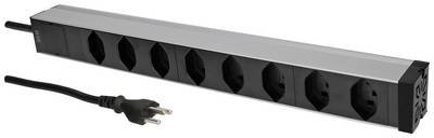 Max Hauri 171378 Steckdosenleiste 19 Zoll Schwarz CH-Stecker 1 St.