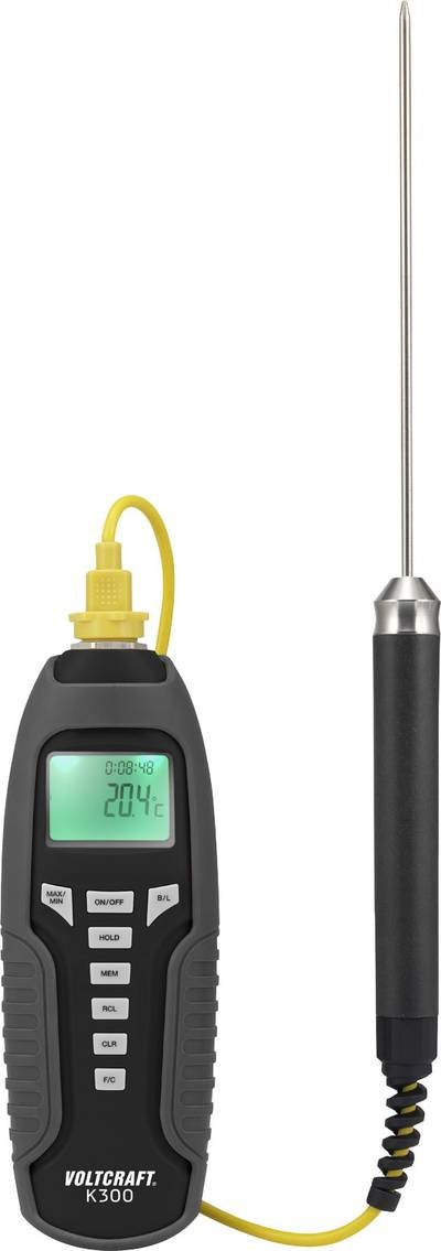 VOLTCRAFT K300 Temperatur-Messgerät kalibriert (ISO) -200 - 1370 °C Fühler-Typ K