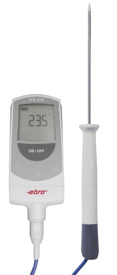 ebro Temperatur-Messgerät kalibriert (ISO) -50 - +300 °C Fühler-Typ T