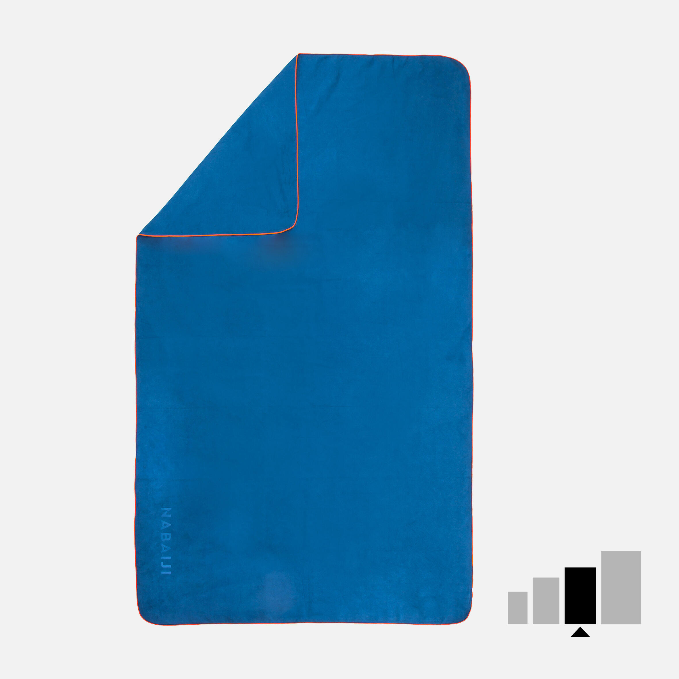 DECATHLON Toalla microfibra talla L 80x130 cm azul oscuro